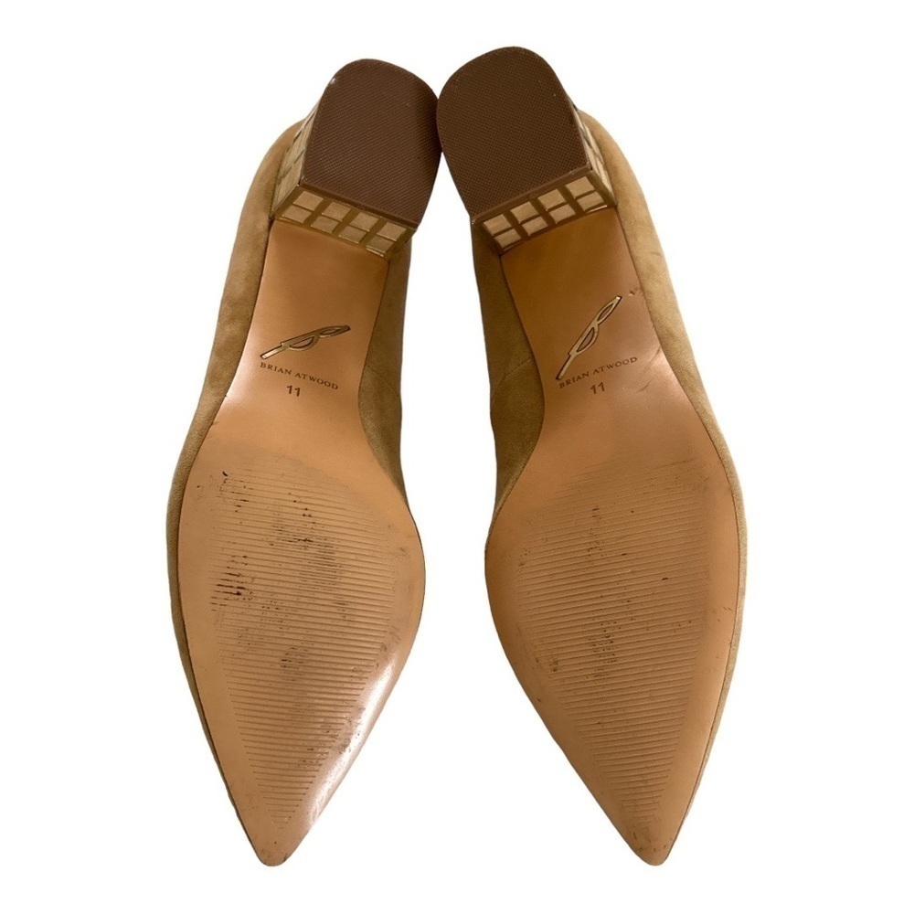 Brian Atwood Kendal Caged Heel Suede Pump Size 11M - Picture 6 of 14
